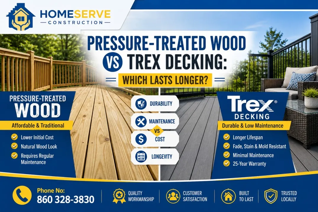 Pressure-Treated Wood vs Trex Decking
